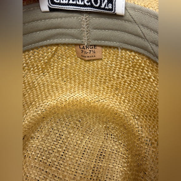 Stetson Limestone Toyo Straw Outback Hat Men’s Large Sand - Picture 12 of 16